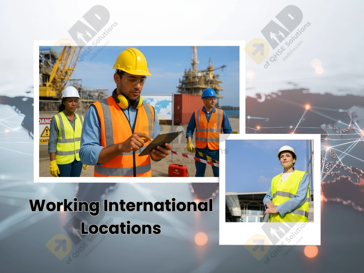 Global map showing workers in PPE across different environments.