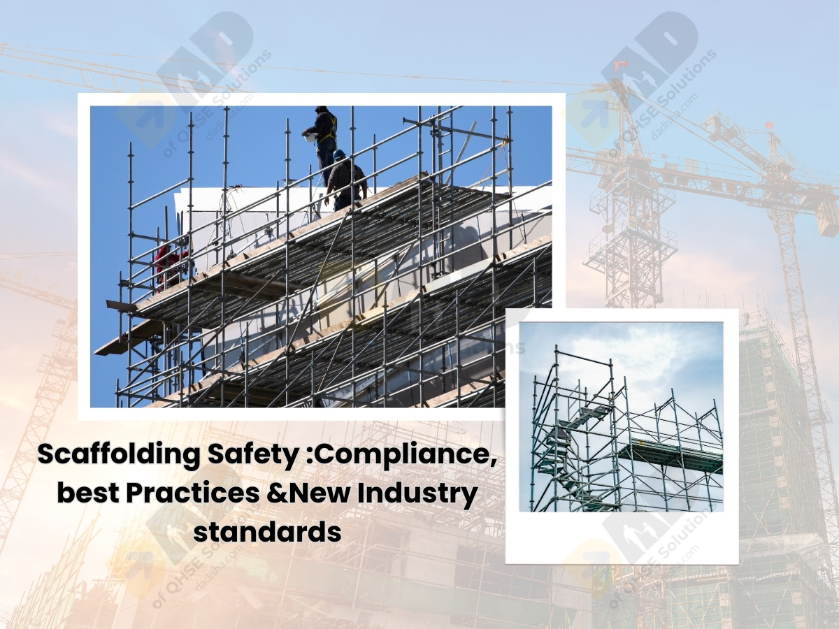 Scaffolding safety banner showing unsafe vs safe worker — ‘Choose Safety Every Time.